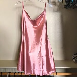 Pink Silk Shein dress